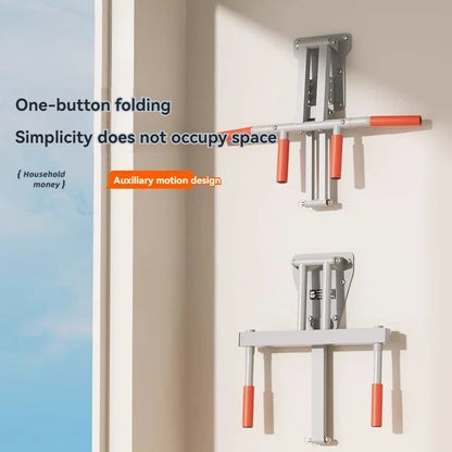 1PC Pull-up Device Home Indoor Horizontal Bar Punching Wall Fixed Wall Single Parallel Bar Sandbag Rack Fitness Equipment
