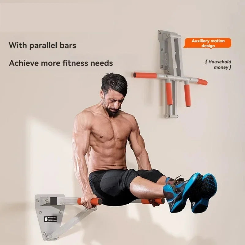 1PC Pull-up Device Home Indoor Horizontal Bar Punching Wall Fixed Wall Single Parallel Bar Sandbag Rack Fitness Equipment